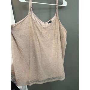 Torrid size 3 nude light pink lace cami tank top shirt